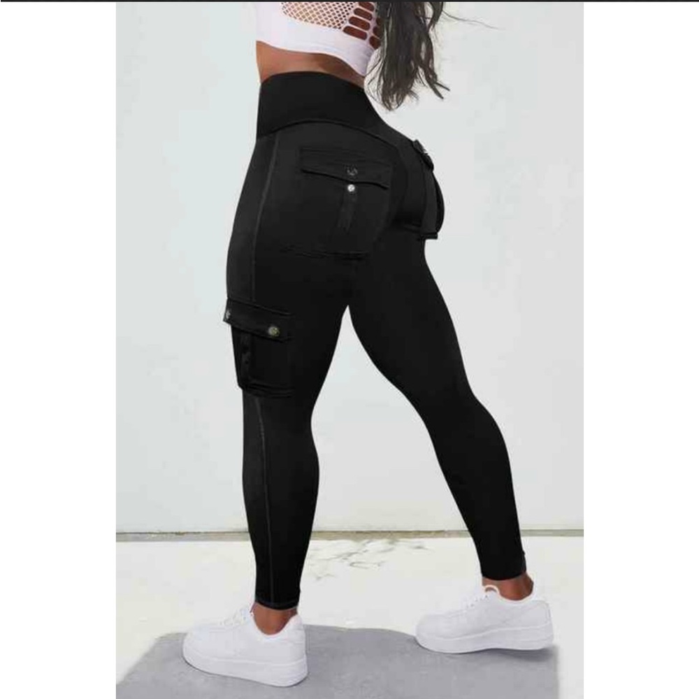Body Goals Activated 2.0 – Cargo Leggings (Blue, NOT black| Size M)